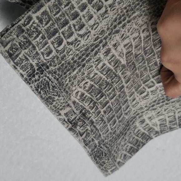 Diane Gilman DG2 Snake Skin Print Jeans Size 14 - Picture 7 of 8